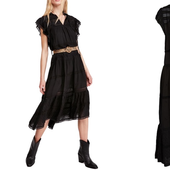 free people midnight midi dress